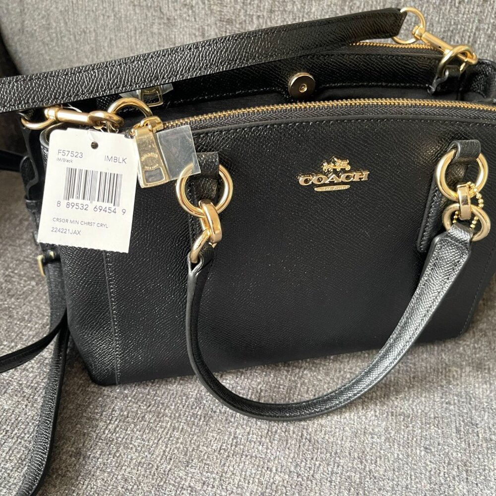 Coach Mini Christie Carryall in Crossgrain Leather F57523 NWT - Picture 8 of 9
